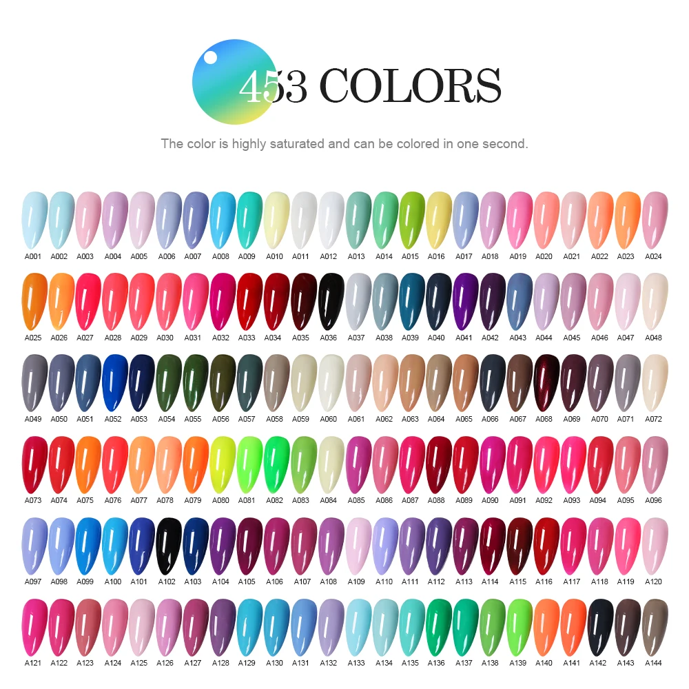 Caixuan 453 Color Gel High Quality UV Gel Polish Wholesale 1kg/5kg Package