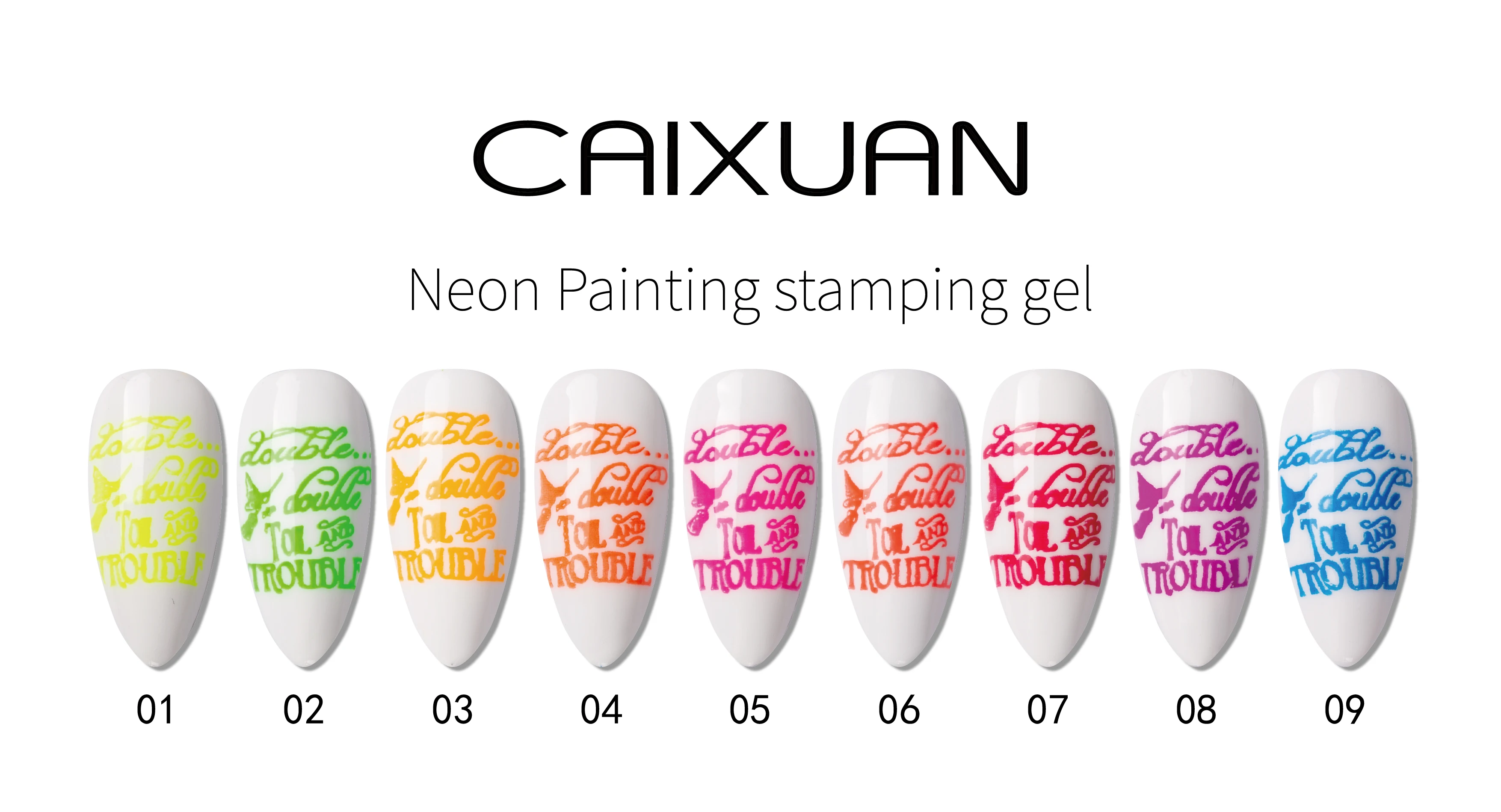 Wholesale Neon Stamping Gel Neon Painting Gel 2 in 1 Gel Polish