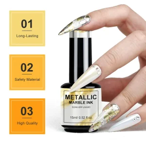Caixuan Metallic Mable Ink for Nail Art OEM/ODM Marble Ink