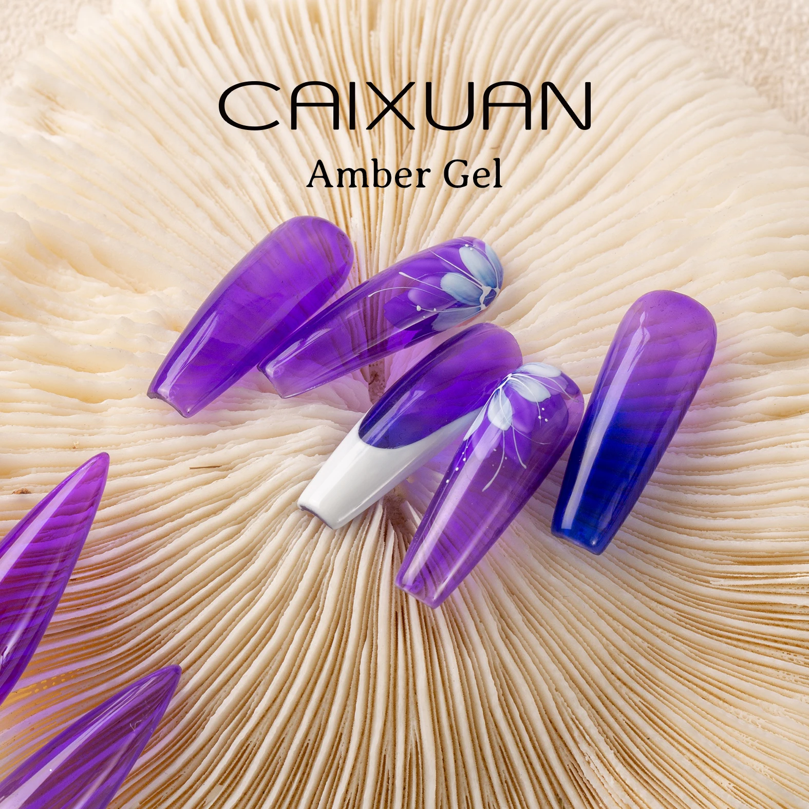 Halloween semi nail colors for nail art uv amber gel customize label