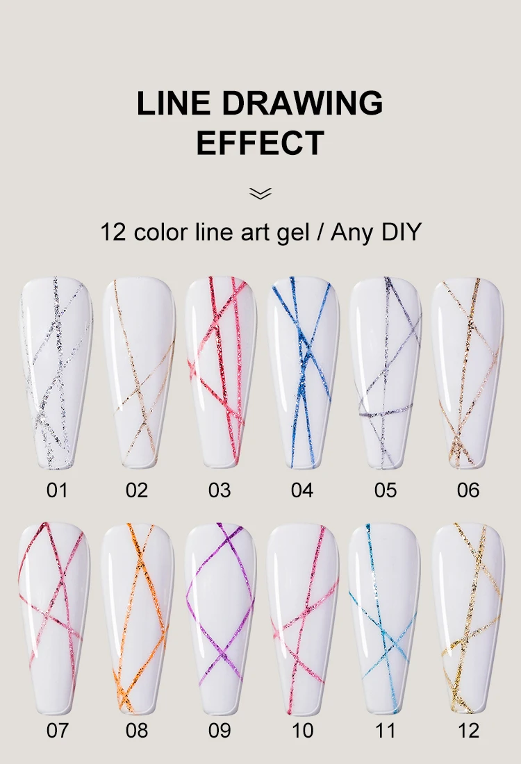 Caixuan Platinum Liner Art Gel OEM/ODM Wholesale UV Gel Polish