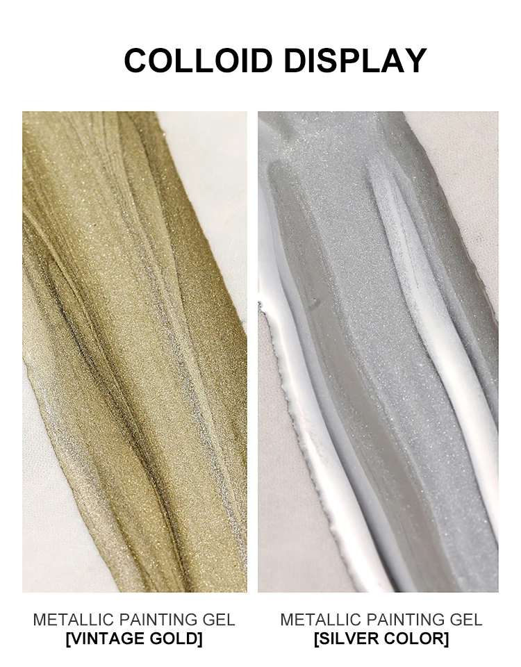 Non-toxic New Arrival Metallic Painting Gel for Nail Art UV Gel Polish