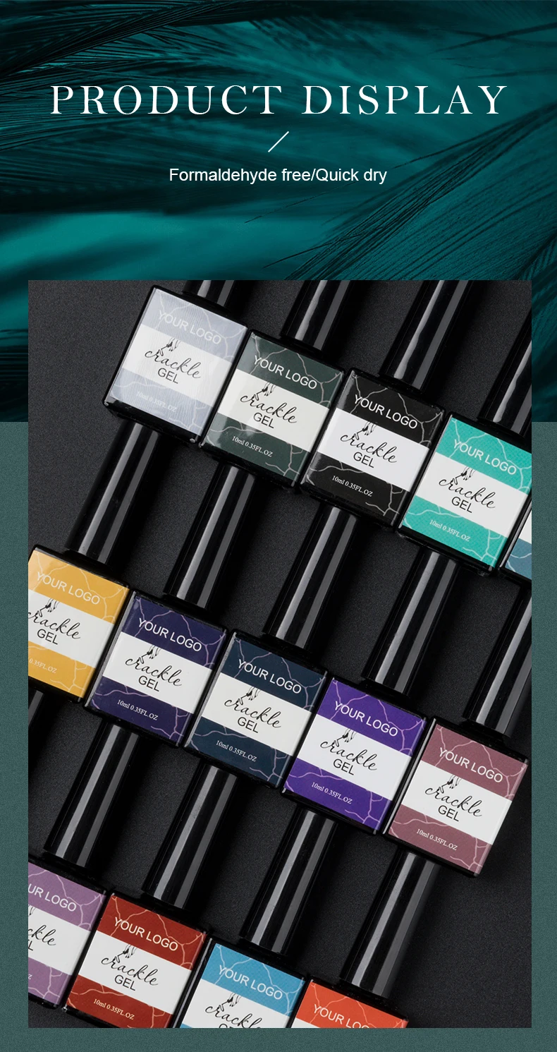 Hot Sale Crackle Gel OEM/ODM Wholesale UV Gel Polish 28 Colors