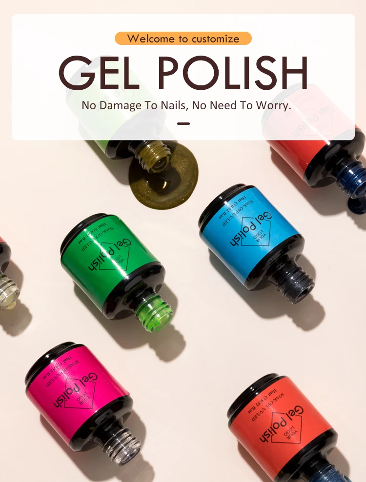 CAIXUAN Soak Off Nude Healthy Natural Color Rubber UV/LED Autumn Nail Gel Polish