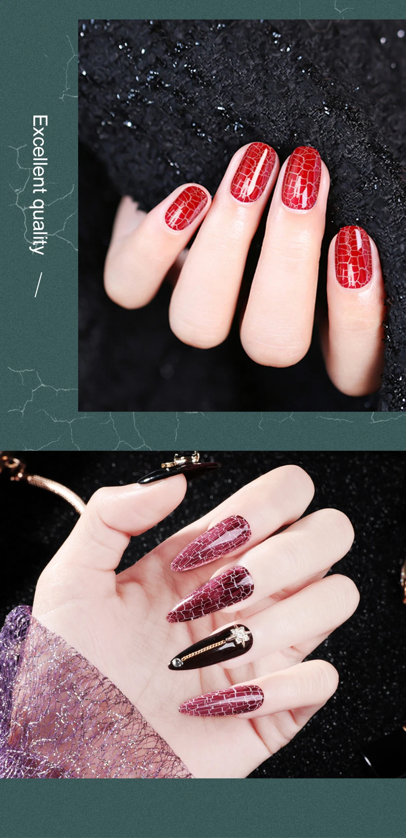 Hot Sale Crackle Gel OEM/ODM Wholesale UV Gel Polish 28 Colors