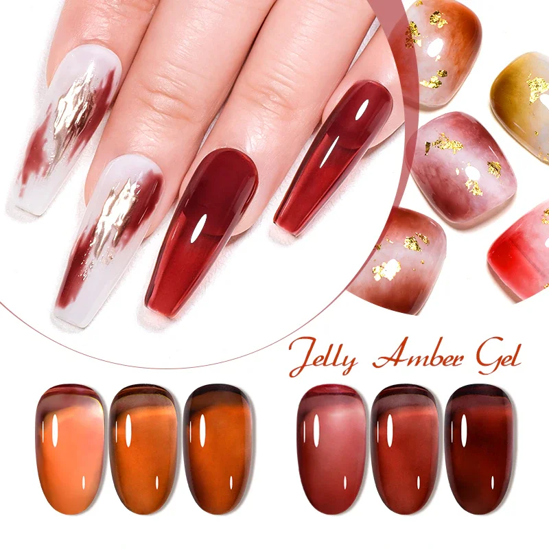 Amber Gel High Quality Gel Nail Polish UV Gel Colour for nail salon