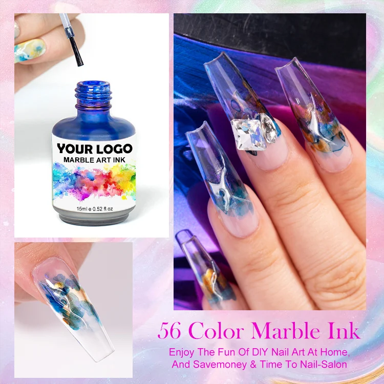 Wholesale OEM/ODM Mable Art Ink for Nail Salon 56 Colors Mable Ink