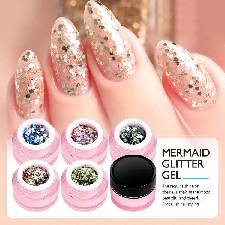 Caixuan Mermaid Glitter Gel OEM/ODM Free Samples Factory Wholesale Price