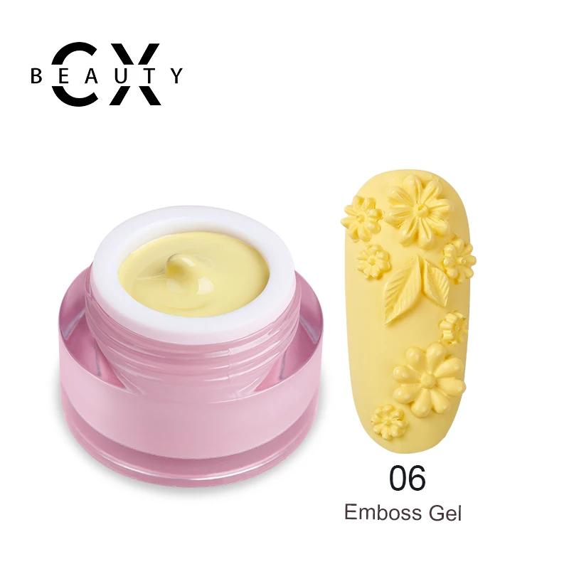 emboss gel art gel 8ml with private label cx beauty