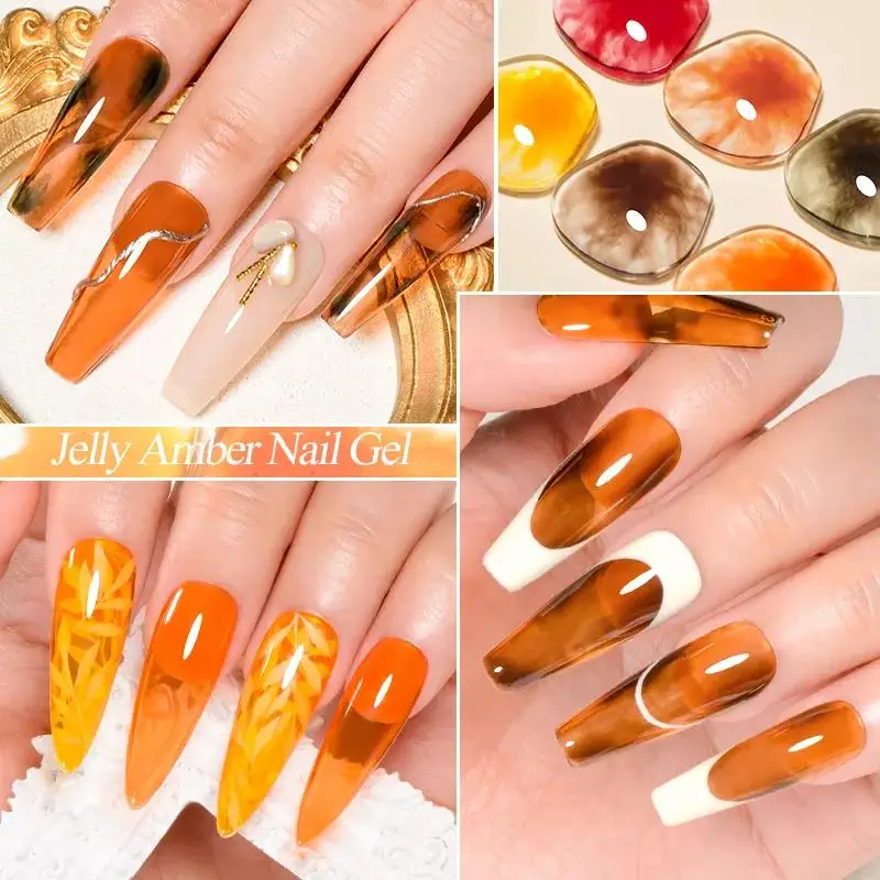 Amber Gel High Quality Gel Nail Polish UV Gel Colour for nail salon