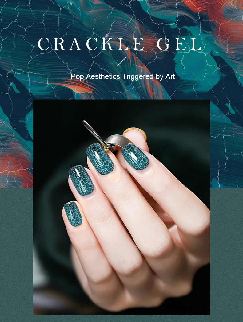 Hot Sale Crackle Gel OEM/ODM Wholesale UV Gel Polish 28 Colors