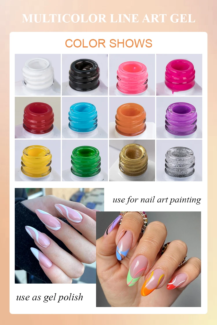 Customized Liner Art Gel OEM/ODM Wholesale UV Gel Polish for Nail Art