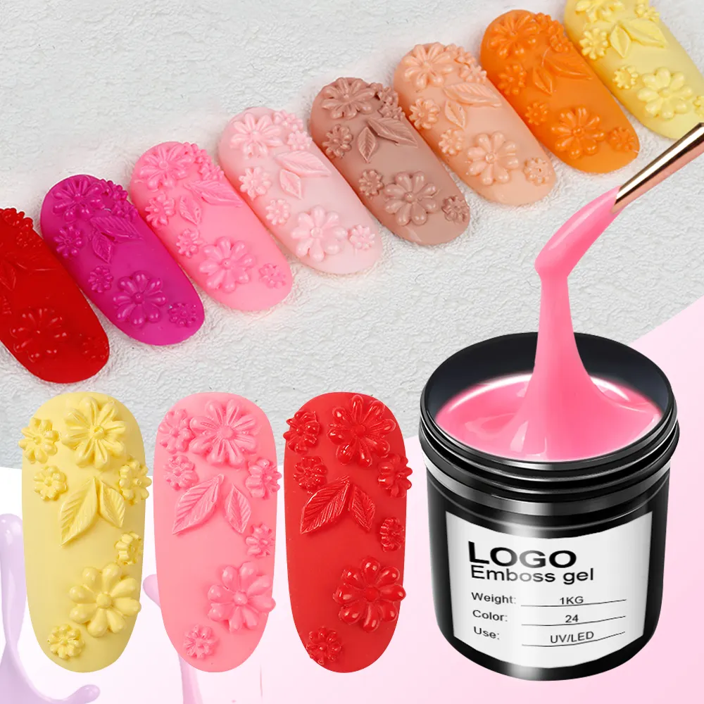 Hot Sale Free Sample Emboss Gel for Nail Art ODM/OEM Wholesale