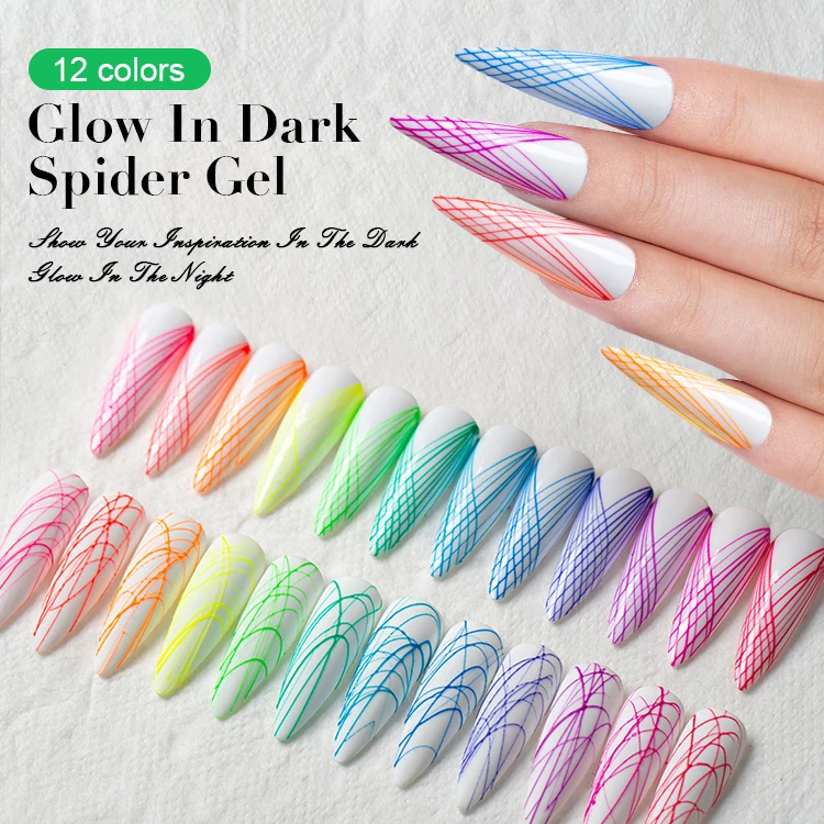 Hot Sale Spider Gel Glow In Dark nail art gel polish nail supplies