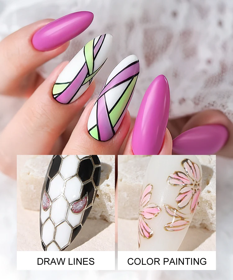 Non-toxic No Wipe Painting Gel Multiple Applications 41 Colors for Choice UV Gel