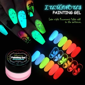 Non-toxic New Arrival Luminous Painting Gel for Nail Art Hallowmas UV Gel Polish for Halloween