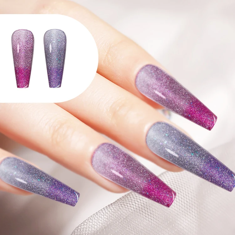 Nail Supplies Mood Change Disco Gel Reflective UV Gel Polish OEM/ODM