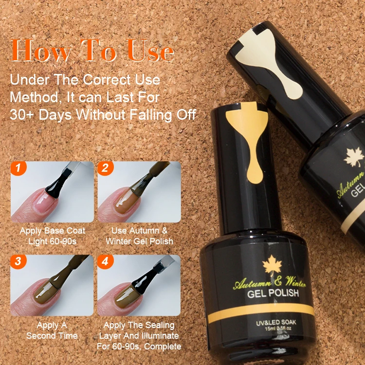 New Arrival Autumn and Winter Gel Polish Wholesale Uv Led Lamp Lasting Gel Polish