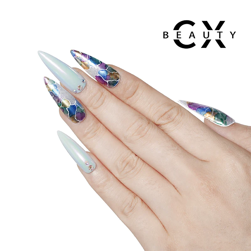 Marble art ink 3d Liquid Ink Watercolor color Nails Paint UV Gel Polish Private Label With Free Samples