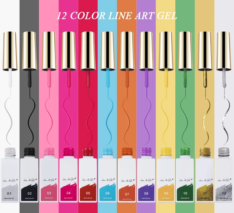 Customized Liner Art Gel OEM/ODM Wholesale UV Gel Polish for Nail Art