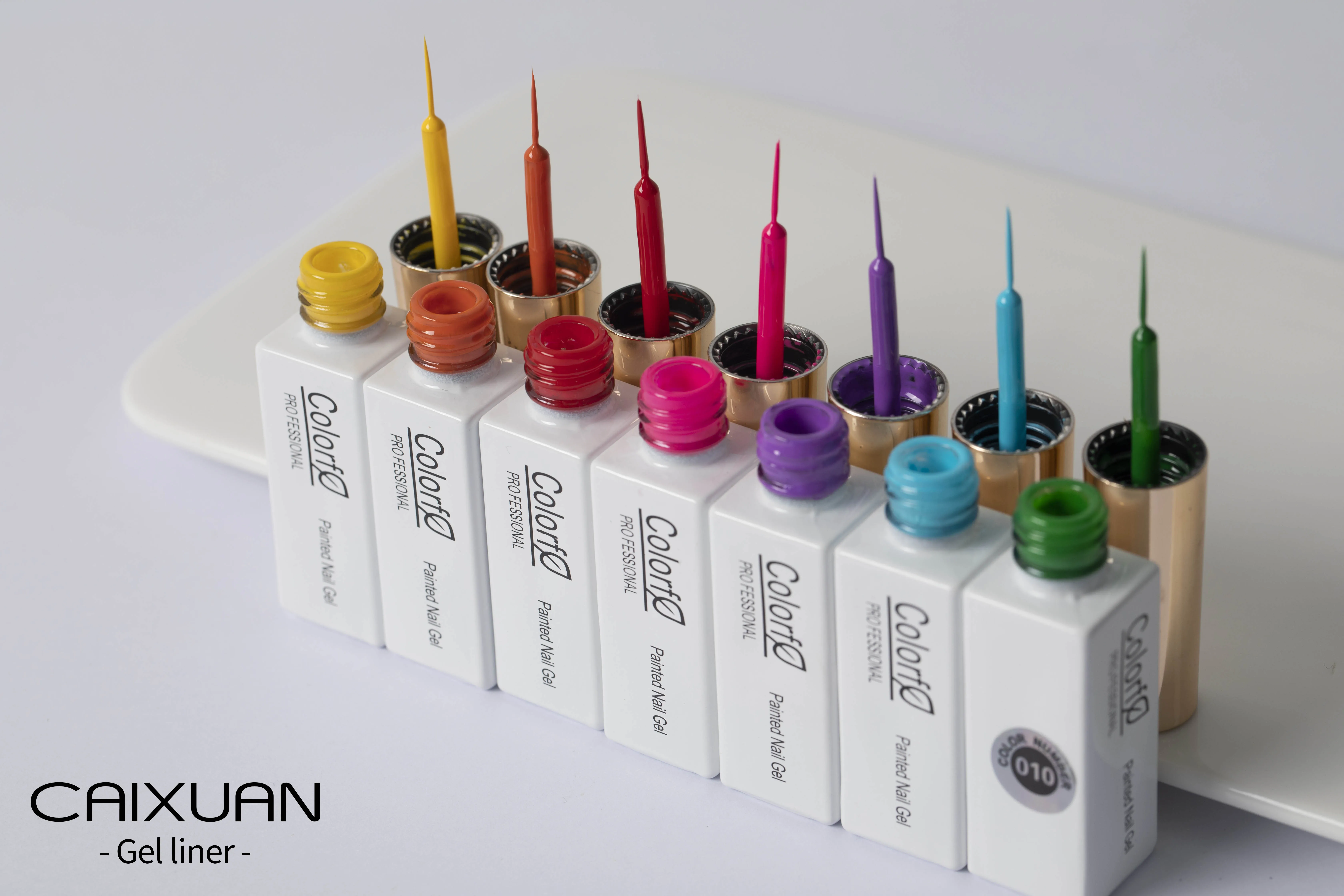 2021 new product 24 colors set gel liner nail art painting gel for nail art gel liner
