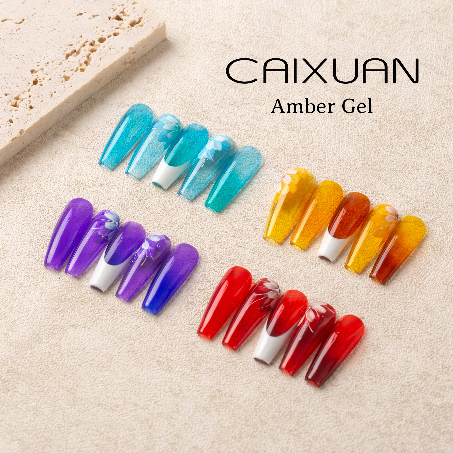Halloween semi nail colors for nail art uv amber gel customize label
