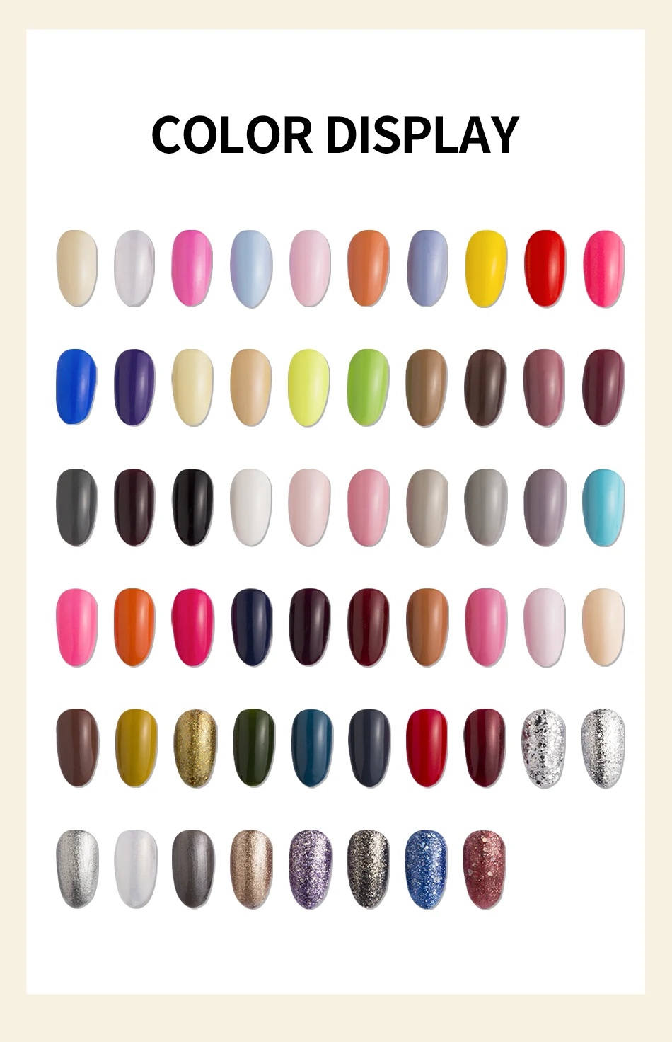 Hot Sale OEM/ODM 58 Colors Color Gel UV Gel Polish Wholesale