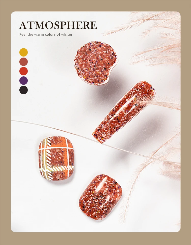 Nail Art Woolen Gel Professional Nail Supply Gel Nail Polish Winter Colors