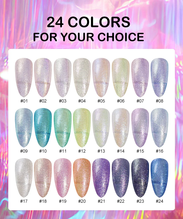 Free Samples Hot Sale Pearl Veil Color Gel ODM/OEM Wholesale UV Gel for Nail Art