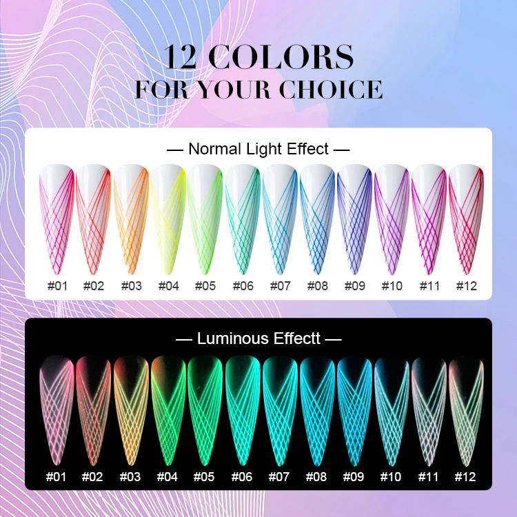 Nail Art Glow in Dark Spider Gel Wholesale Nail Supplies