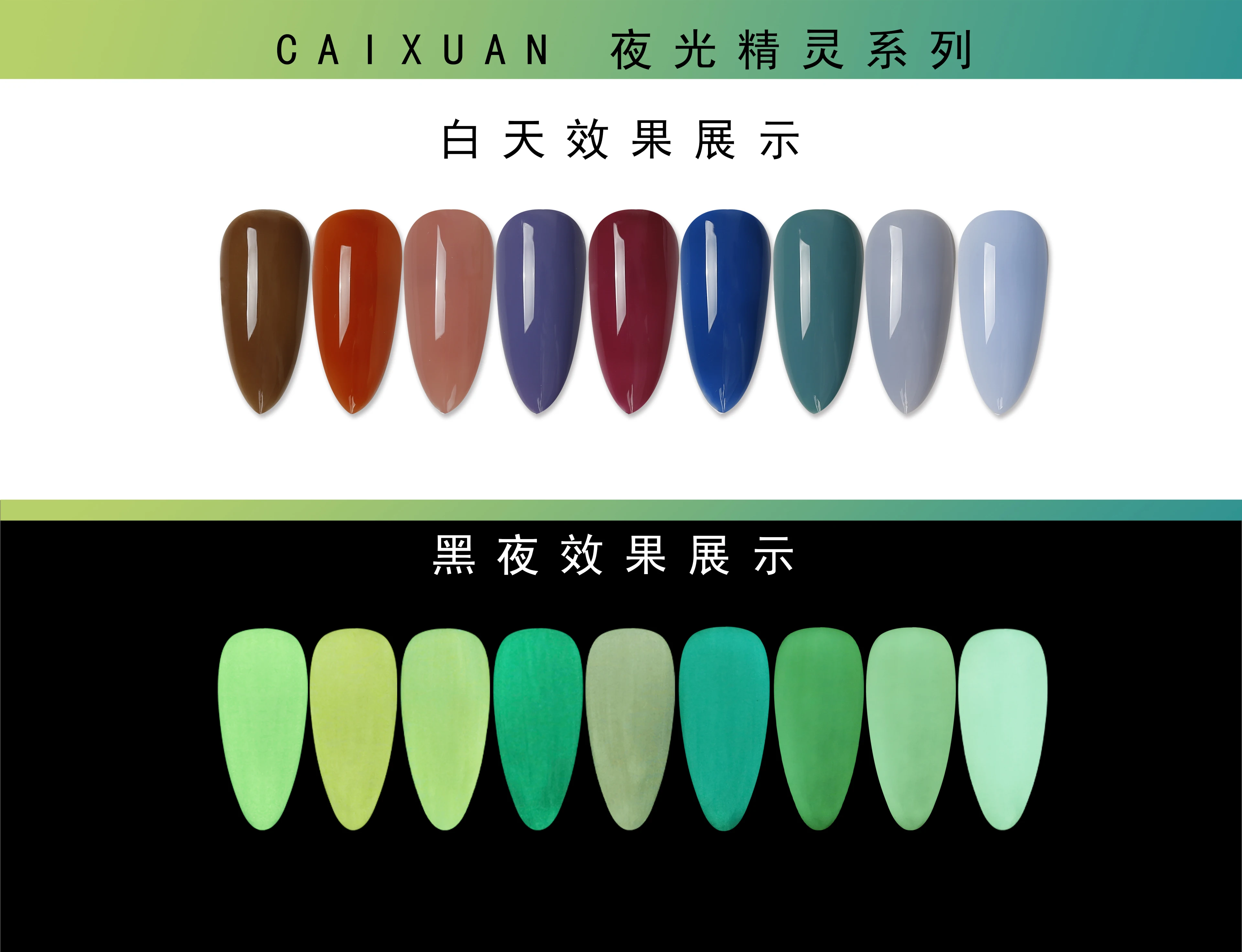Wholesale nail manufacture Private Label luminous nail polish for beauty supply store