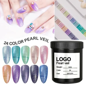Nail Wholesale Pearl Veil Gel Polish Bulk Package 1kg/5kg Gel Polish