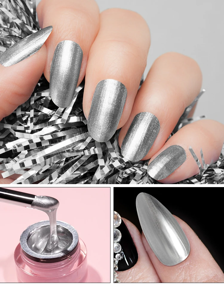 Non-toxic New Arrival Metallic Painting Gel for Nail Art UV Gel Polish