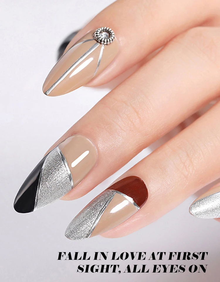Non-toxic New Arrival Metallic Painting Gel for Nail Art UV Gel Polish