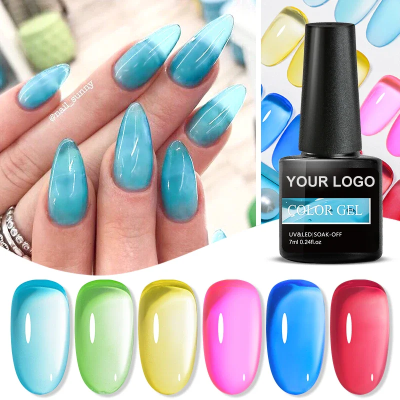 CAIXUAN Summer color Jelly gel New Arrivals Best Gel Polish ICE Nude Pink Skin Color