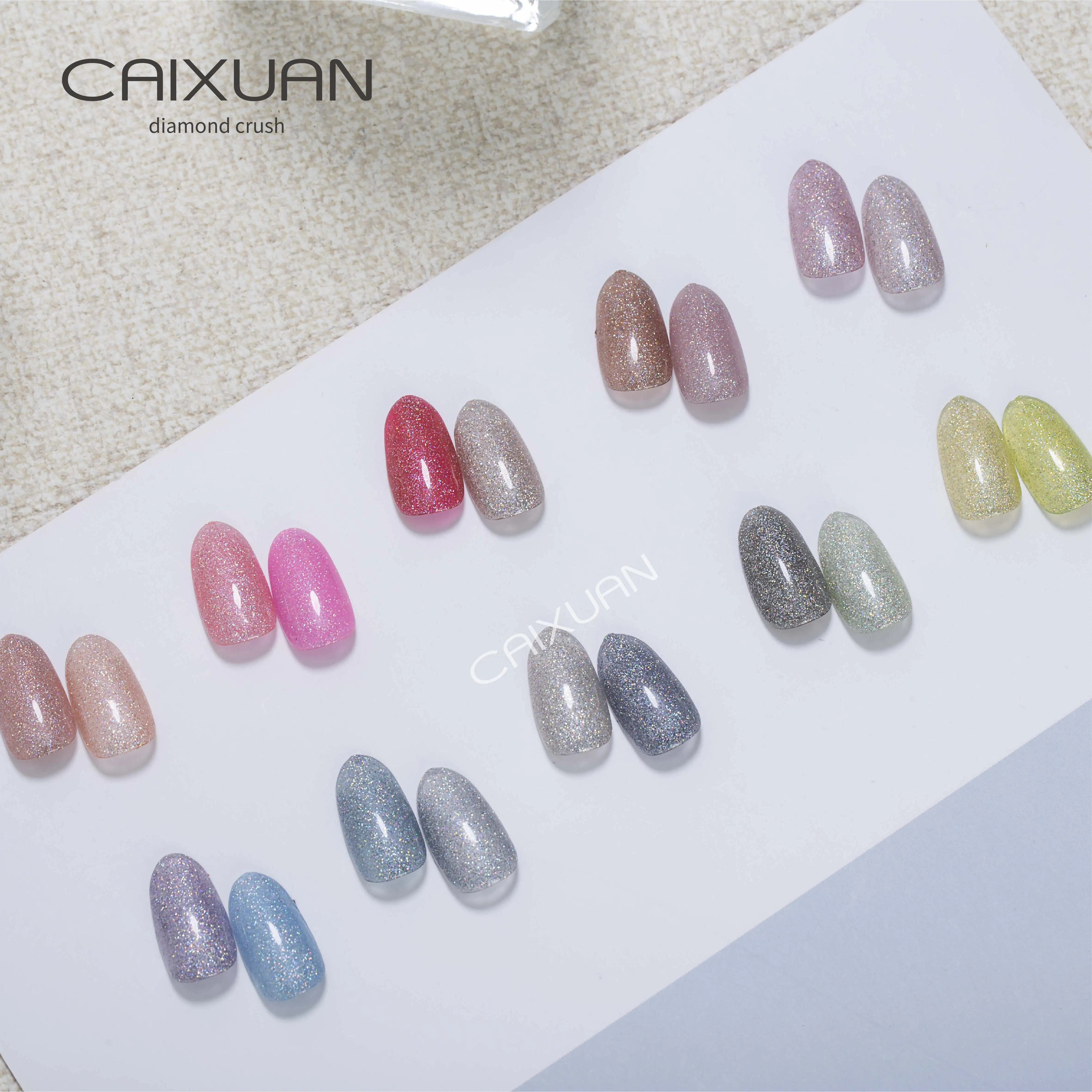 Wholesale Price Diamond Crush Gel Disco Gel UV/LED Free Sample