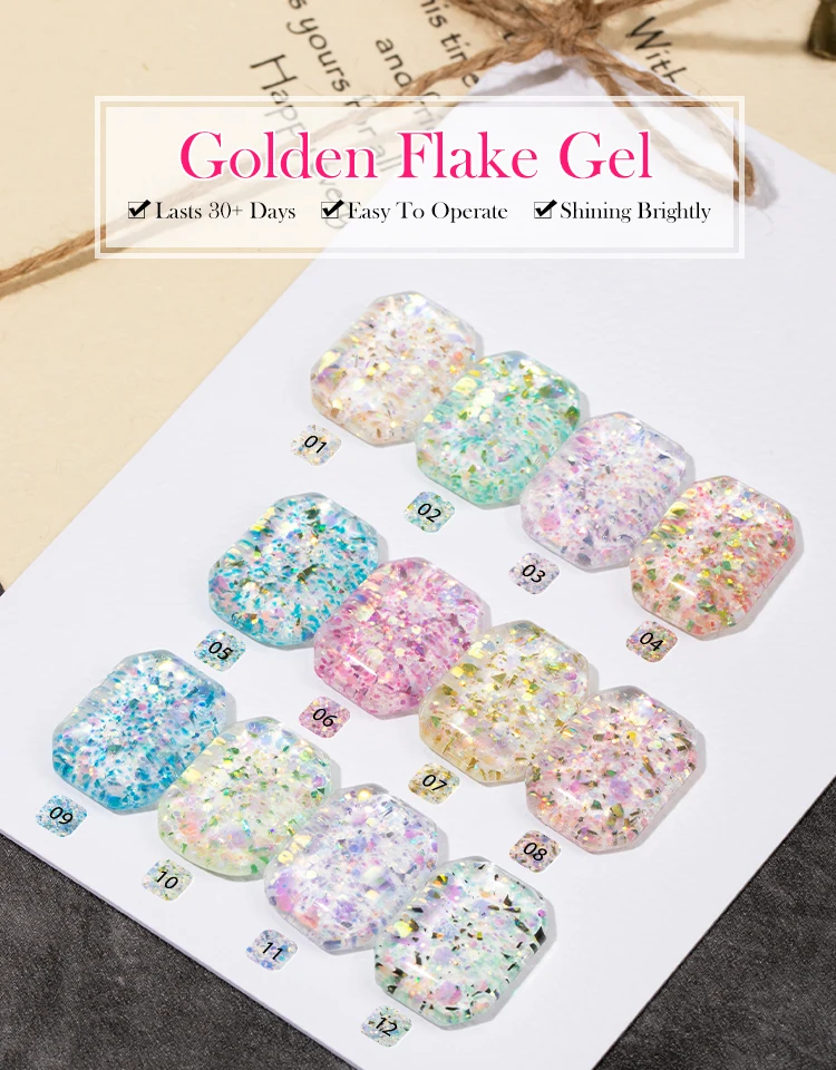 New Product Golden Flake Gel Wholesale Price 1kg/5kg Bulk Package