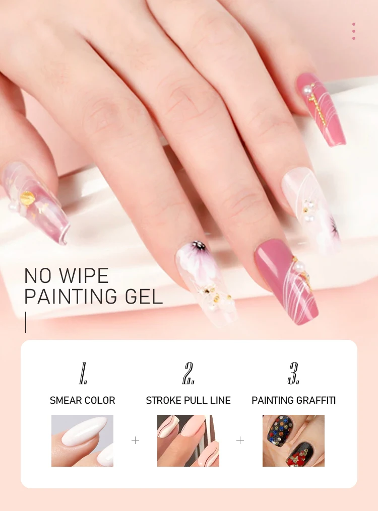Caixuan OEM/ODM 12 Colors No Wipe Painting Gel Set UV Gel Polish Wholesale
