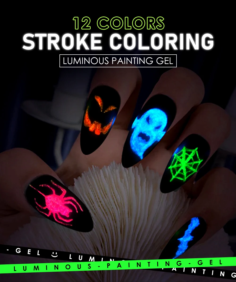 Caixuan Luminous Painting Gel for Nail Salon UV Gel Polish Nail Art