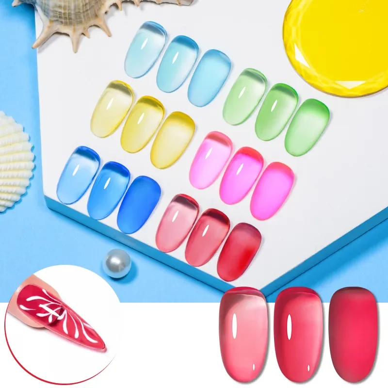 CAIXUAN Summer color Jelly gel New Arrivals Best Gel Polish ICE Nude Pink Skin Color