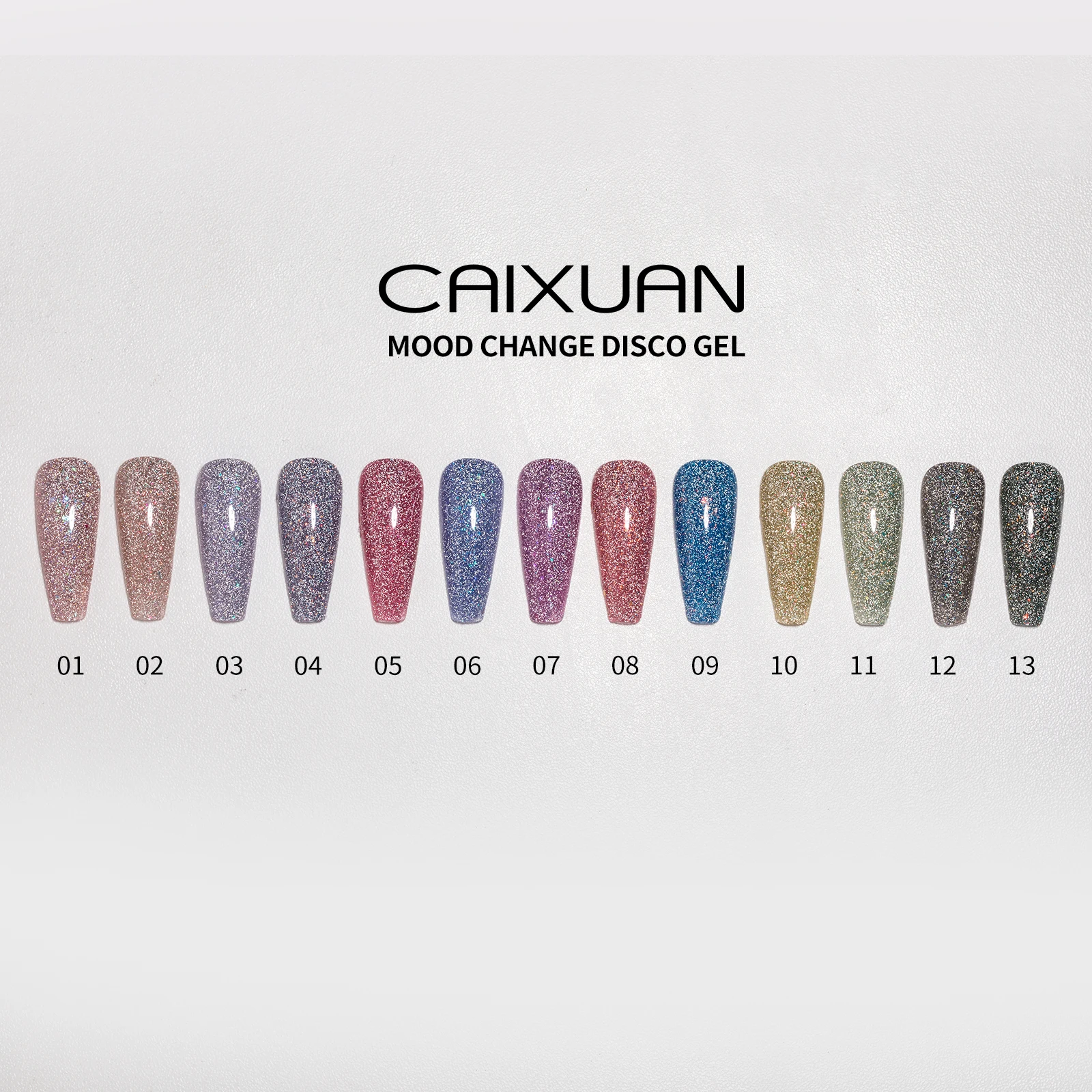 Nail Supplies Mood Change Disco Gel Reflective UV Gel Polish OEM/ODM