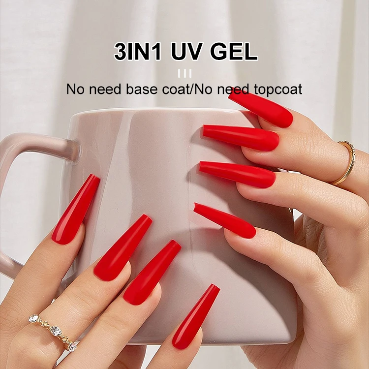 Free Sample One Step Gel 3 in 1 for Nail Salon Professional Nail Supply Gel Nail Polish