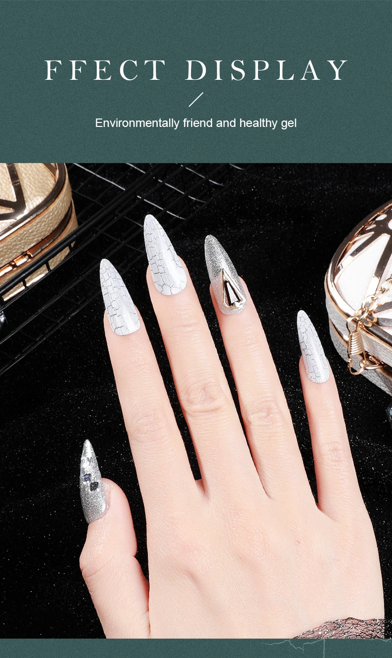 Hot Sale Crackle Gel OEM/ODM Wholesale UV Gel Polish 28 Colors
