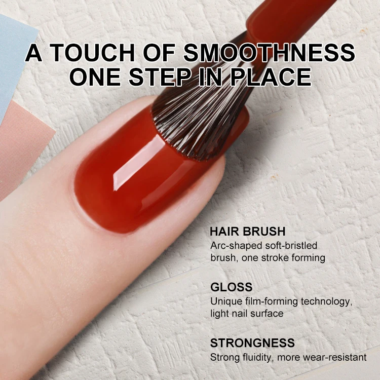 Caixuan Private Label Soak Off UV LED One Step Gel Nail Polish