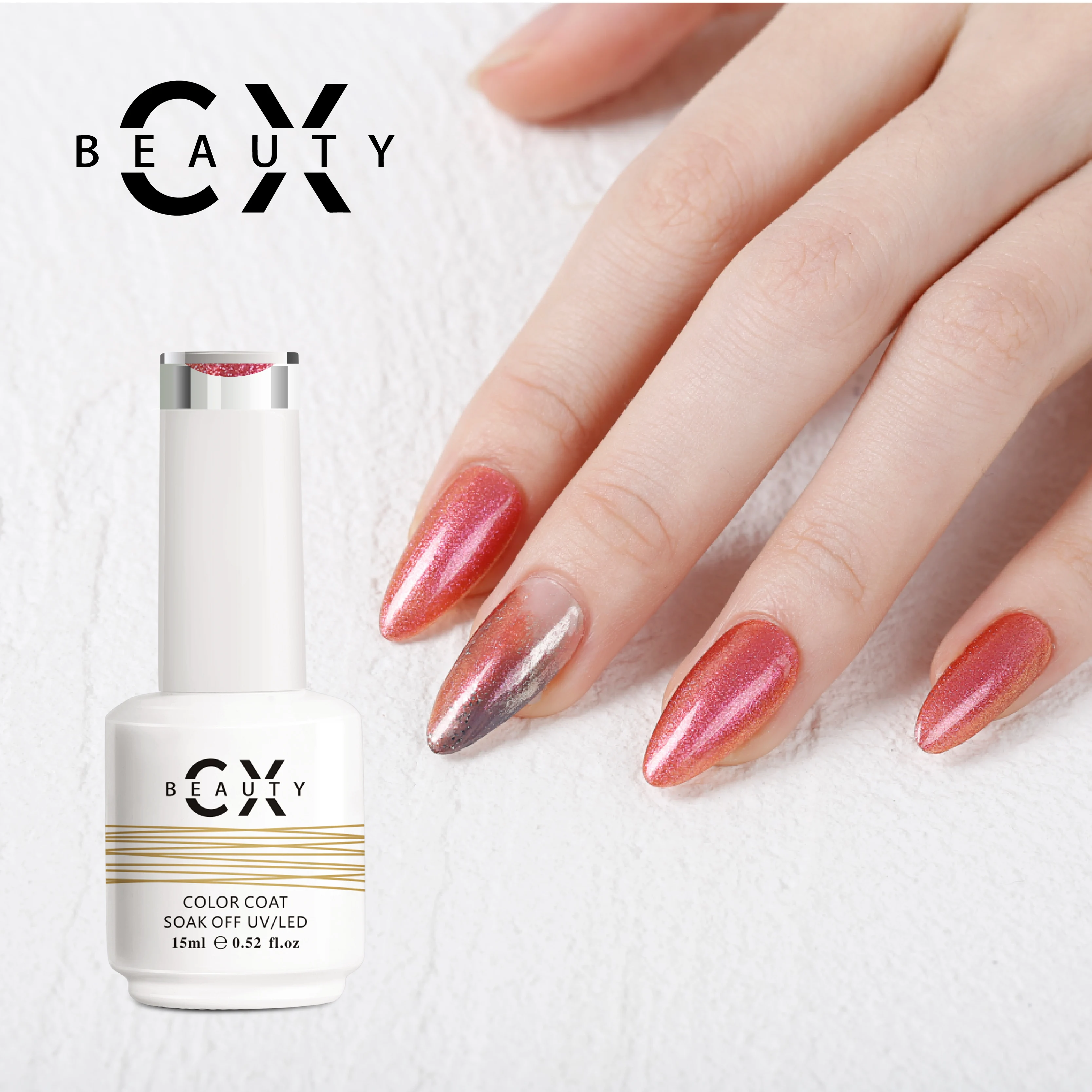 CX BEAUTY star diamond shadow Nail Gel Polish without HEMA Wholesale Nail Supplies Uv Gel factory