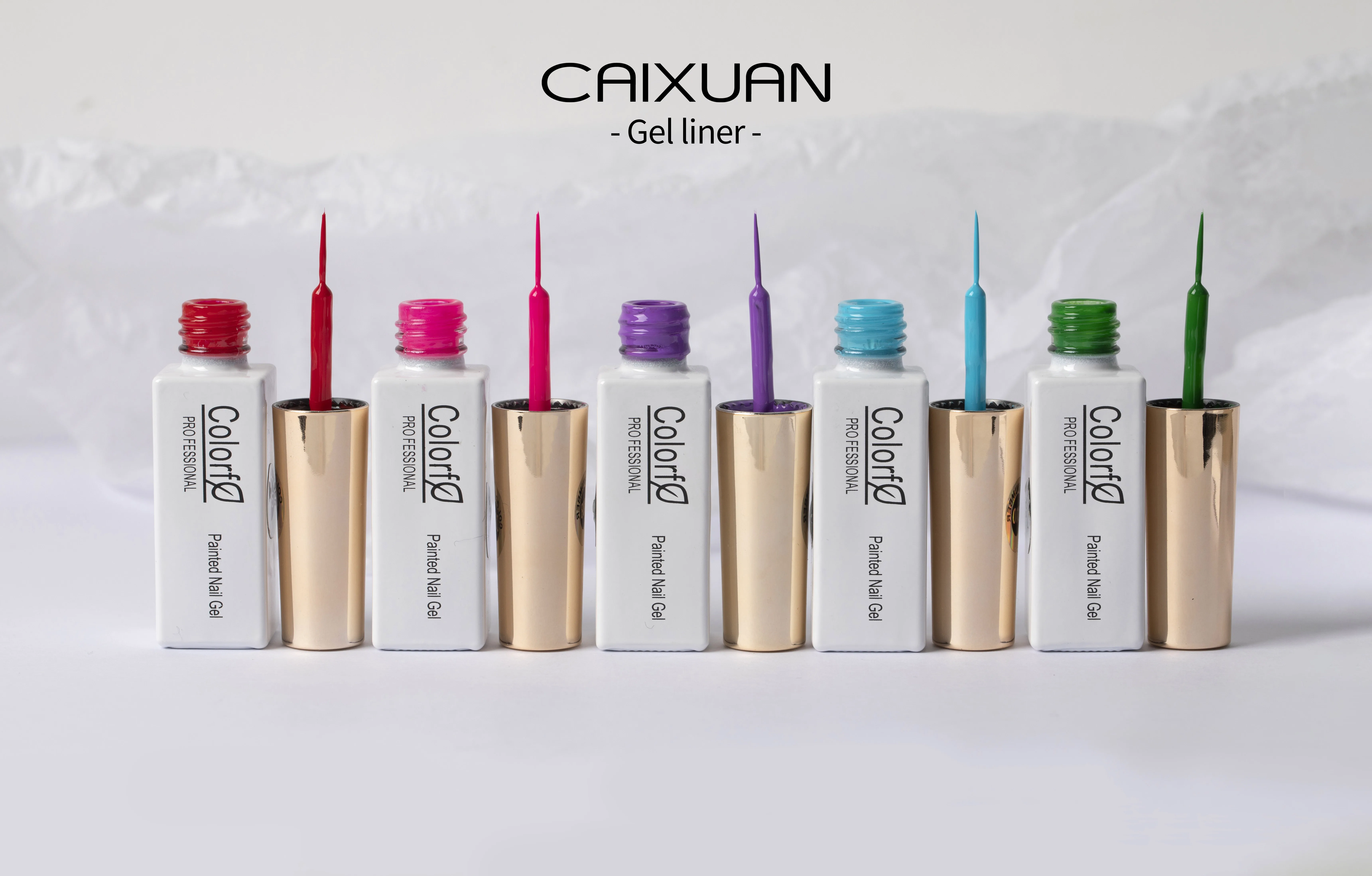 2021 new product 24 colors set gel liner nail art painting gel for nail art gel liner