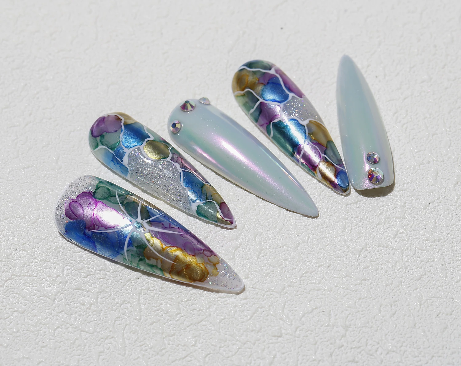 Wholesale 15ml/10ml nail beauty metallic marble ink gel uv led blossom gel long lasting
