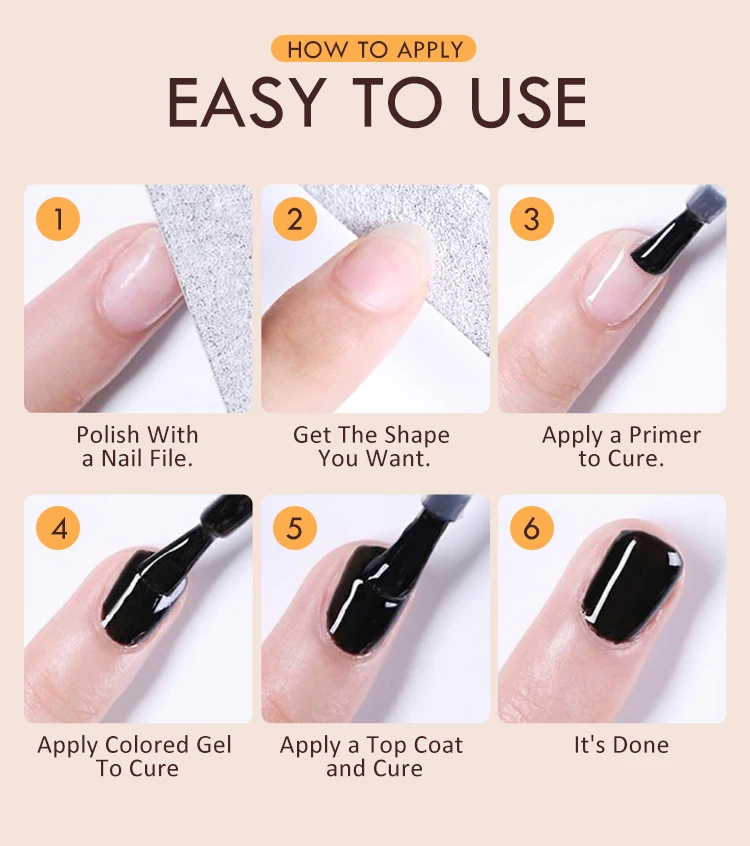 CAIXUAN Soak Off Nude Healthy Natural Color Rubber UV/LED Autumn Nail Gel Polish