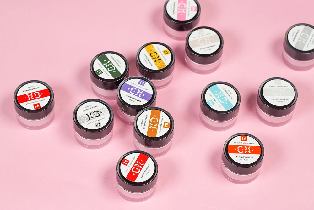 Caixuan Neon color painting stamping gel high quality gel paint for nail art