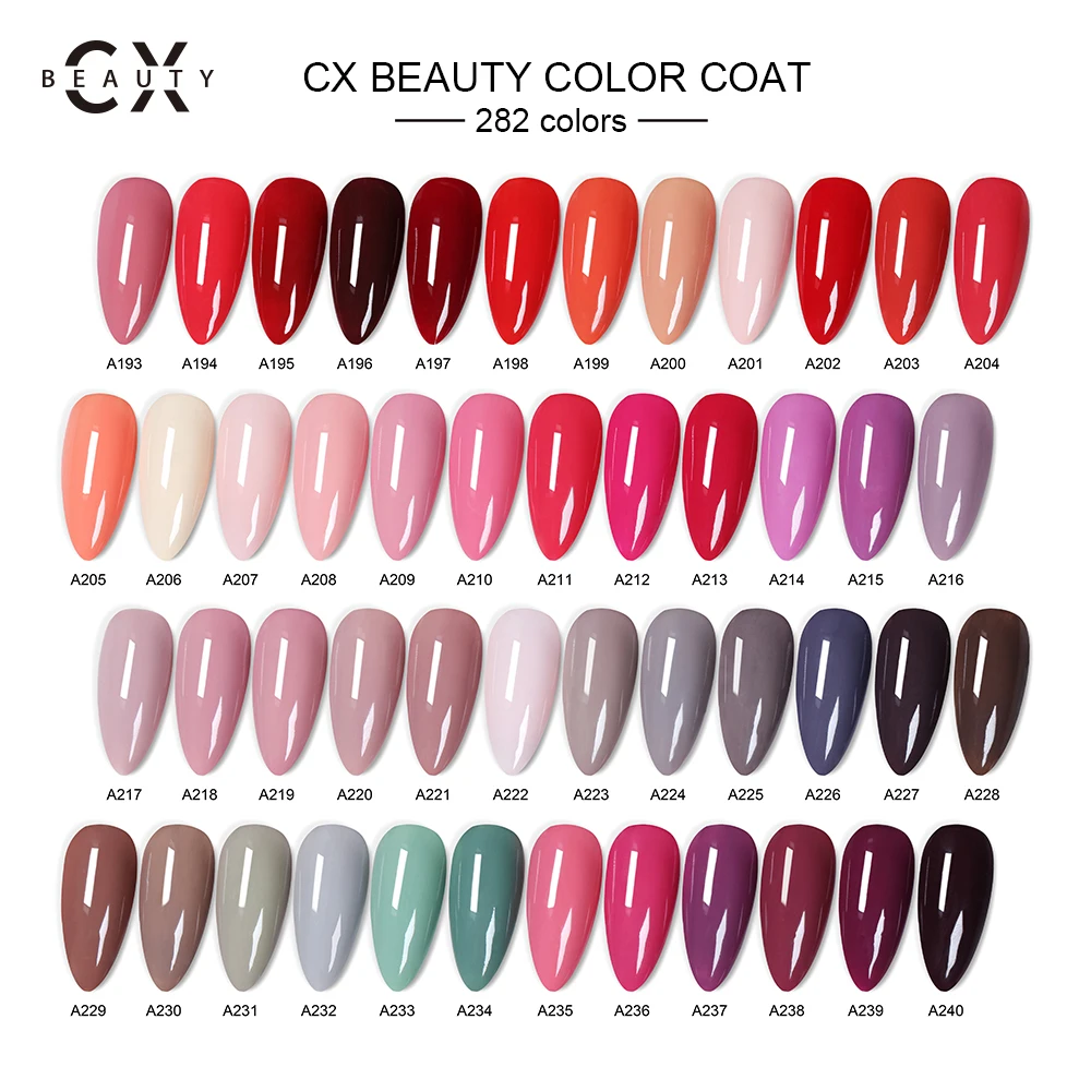 China Manufacturer 282 Colours UV/LED Natural Gel Polish Soak off Gel Color Private Label Nail Gel Polish